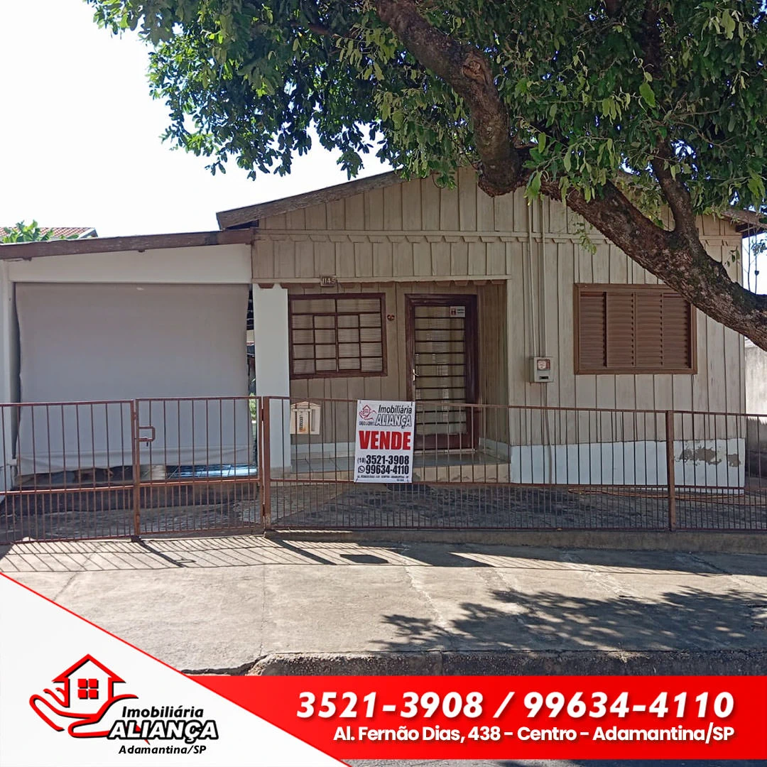 Casa com 2 quartos à venda em Adamantina
