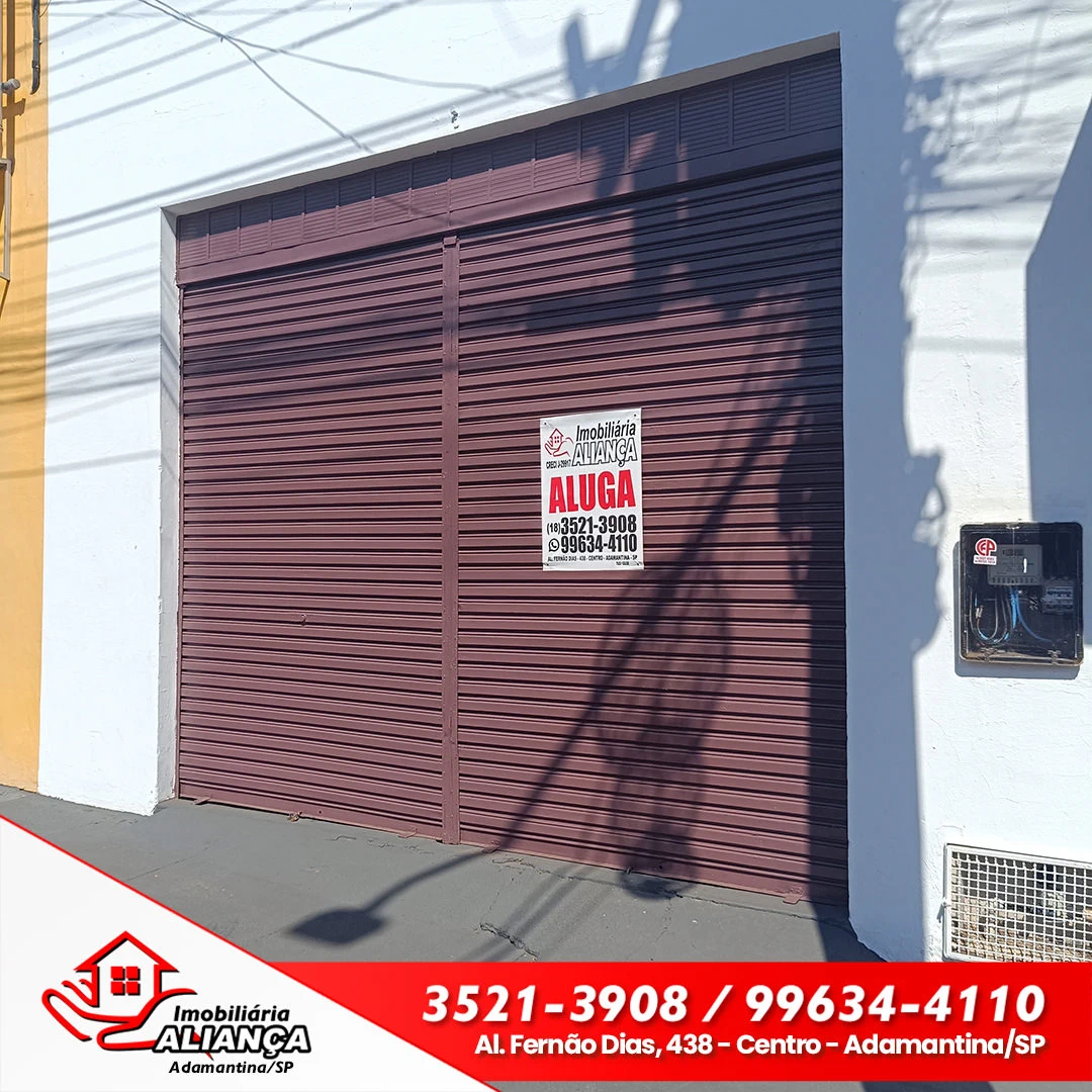 Salão comercial para alugar em Adamantina