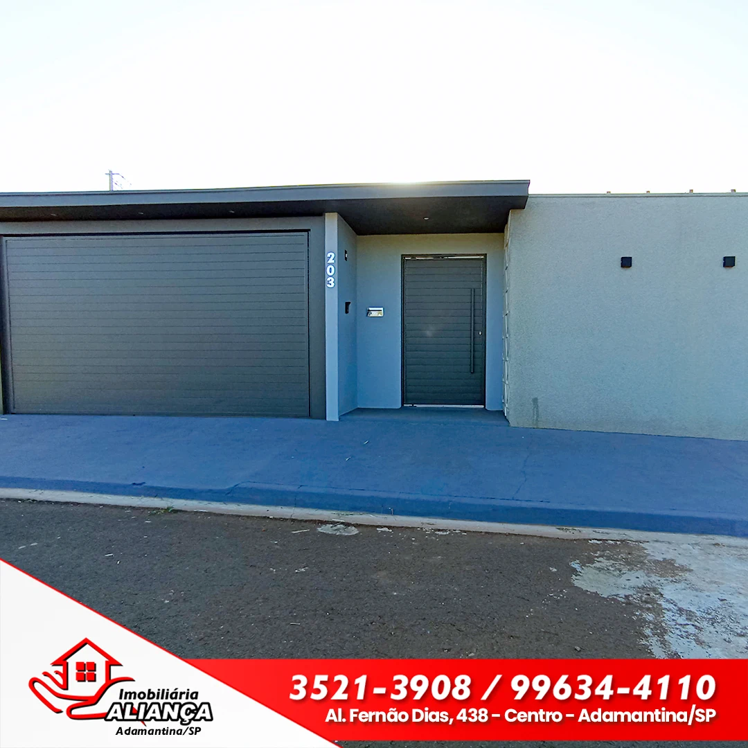 Casa com 1 quarto e 1 suíte para alugar em Adamantina