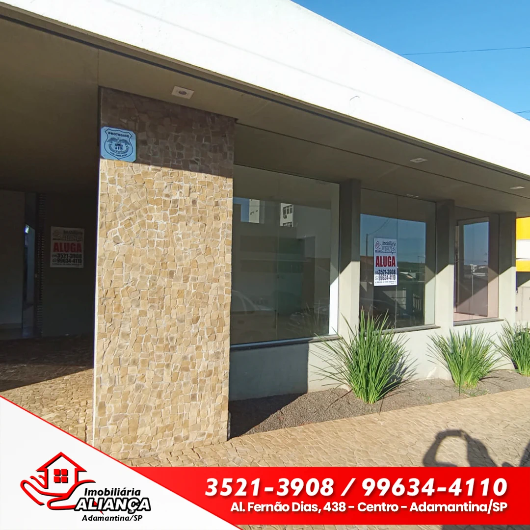 Salão comercial para alugar em Adamantina