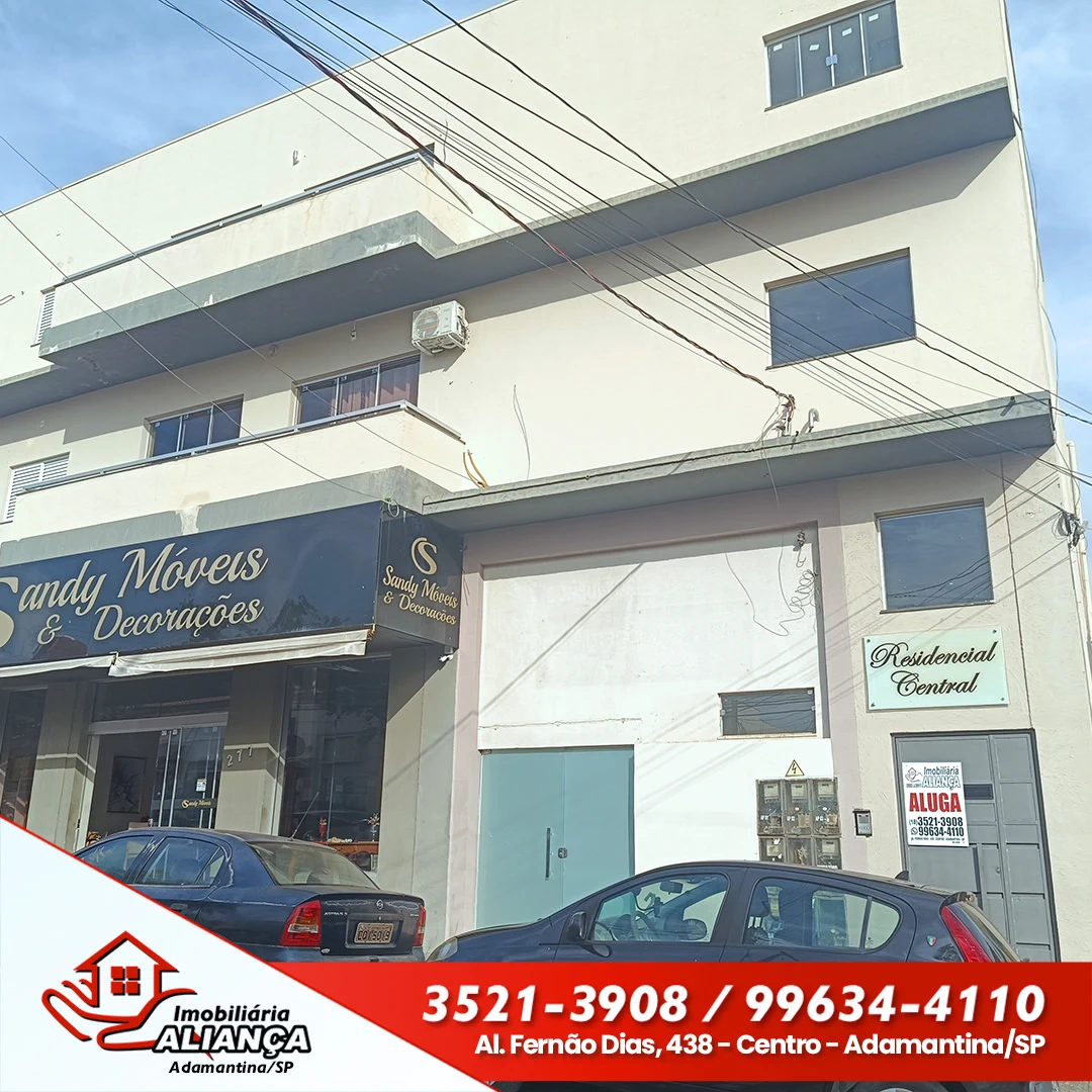 Apartamento com 1 quarto e 1 suíte para alugar em Adamantina
