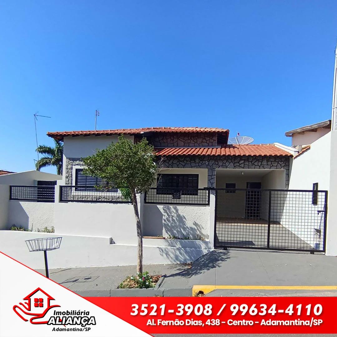 Casa com 2 quartos para alugar em Adamantina
