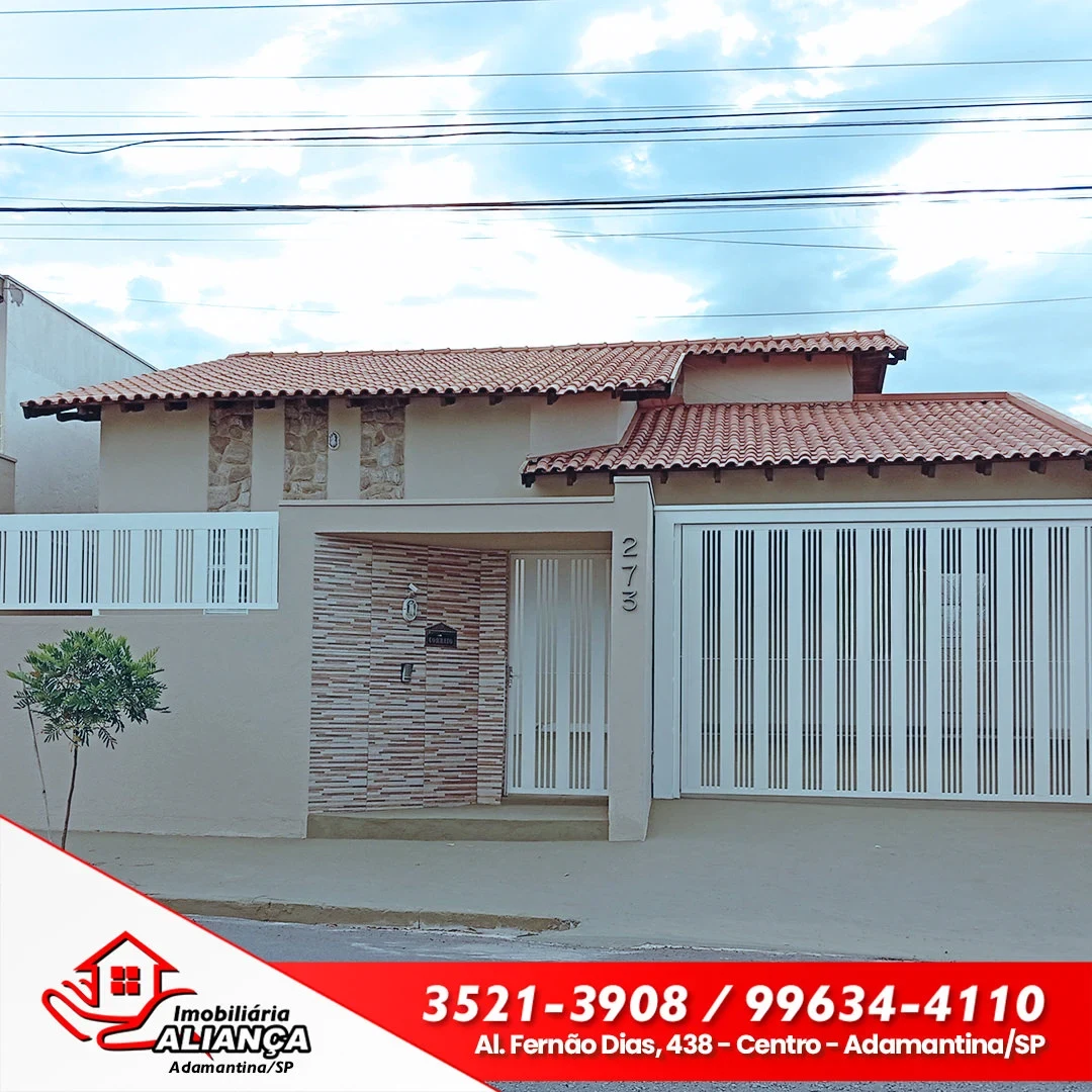 Casa com 2 quartos e 1 suíte à venda em Adamantina