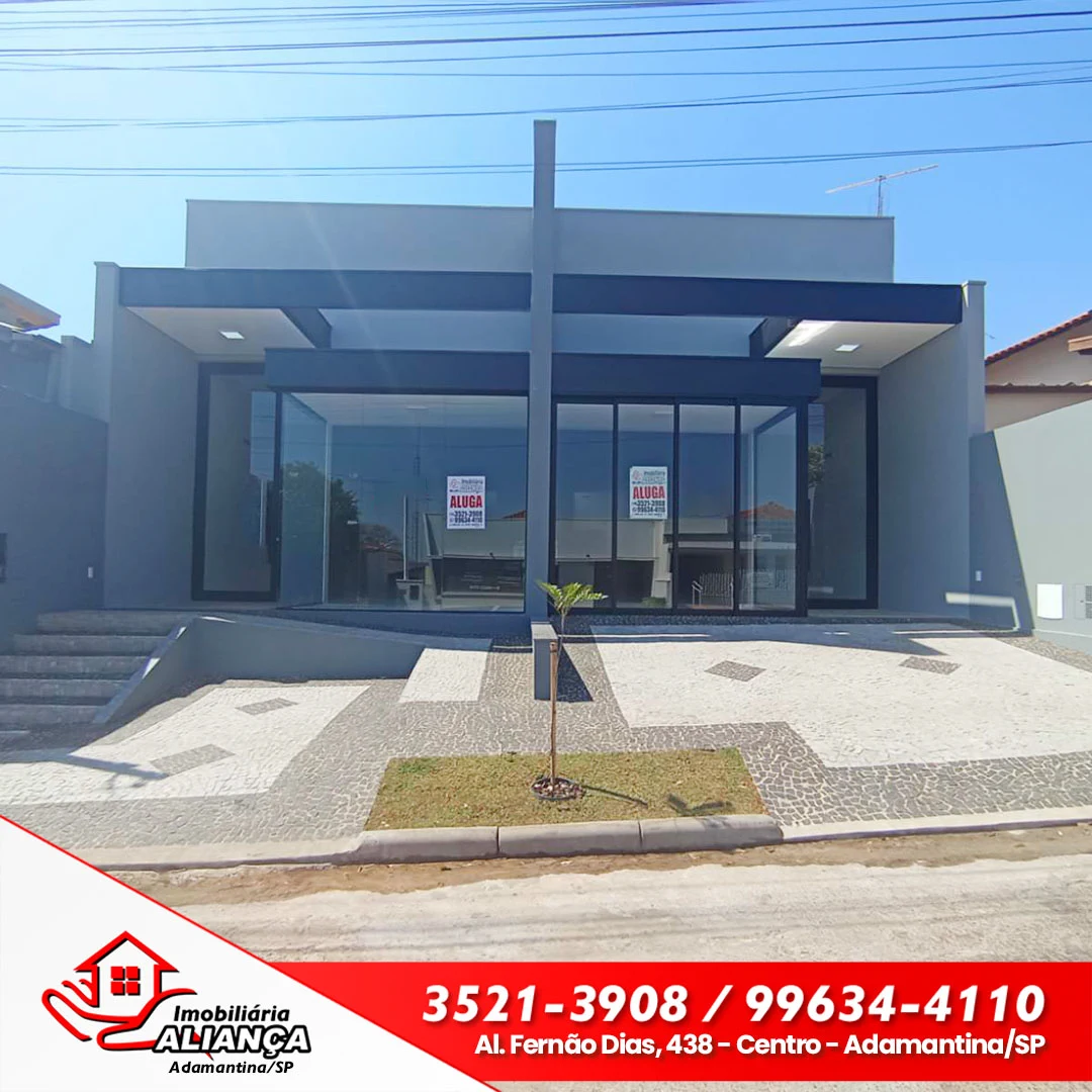Salão comercial para alugar em Adamantina