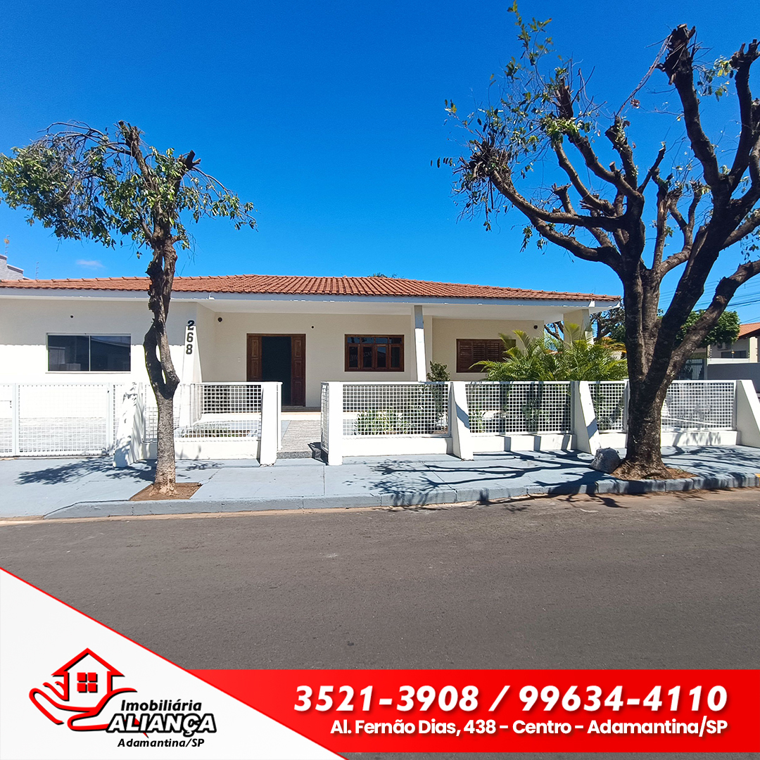 Casa com 2 quartos e 1 suíte para alugar em Adamantina