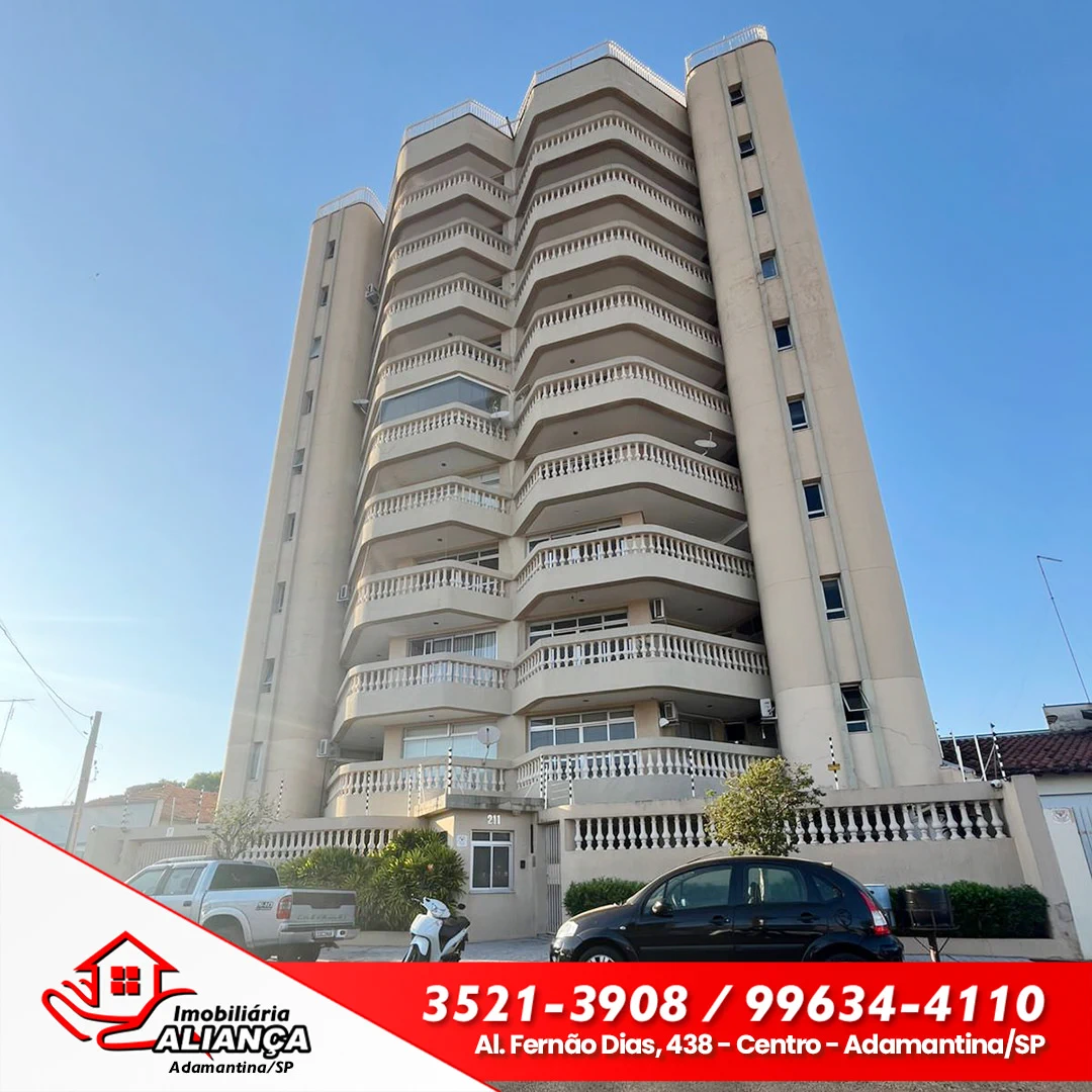 Apartamento com 2 quartos e 1 suíte para alugar em Adamantina