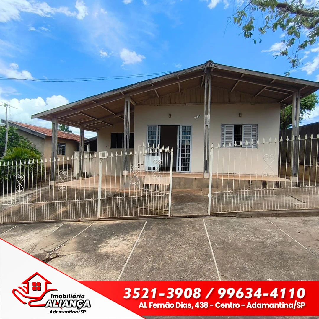 Casa com 2 quartos e 1 suíte à venda em Adamantina