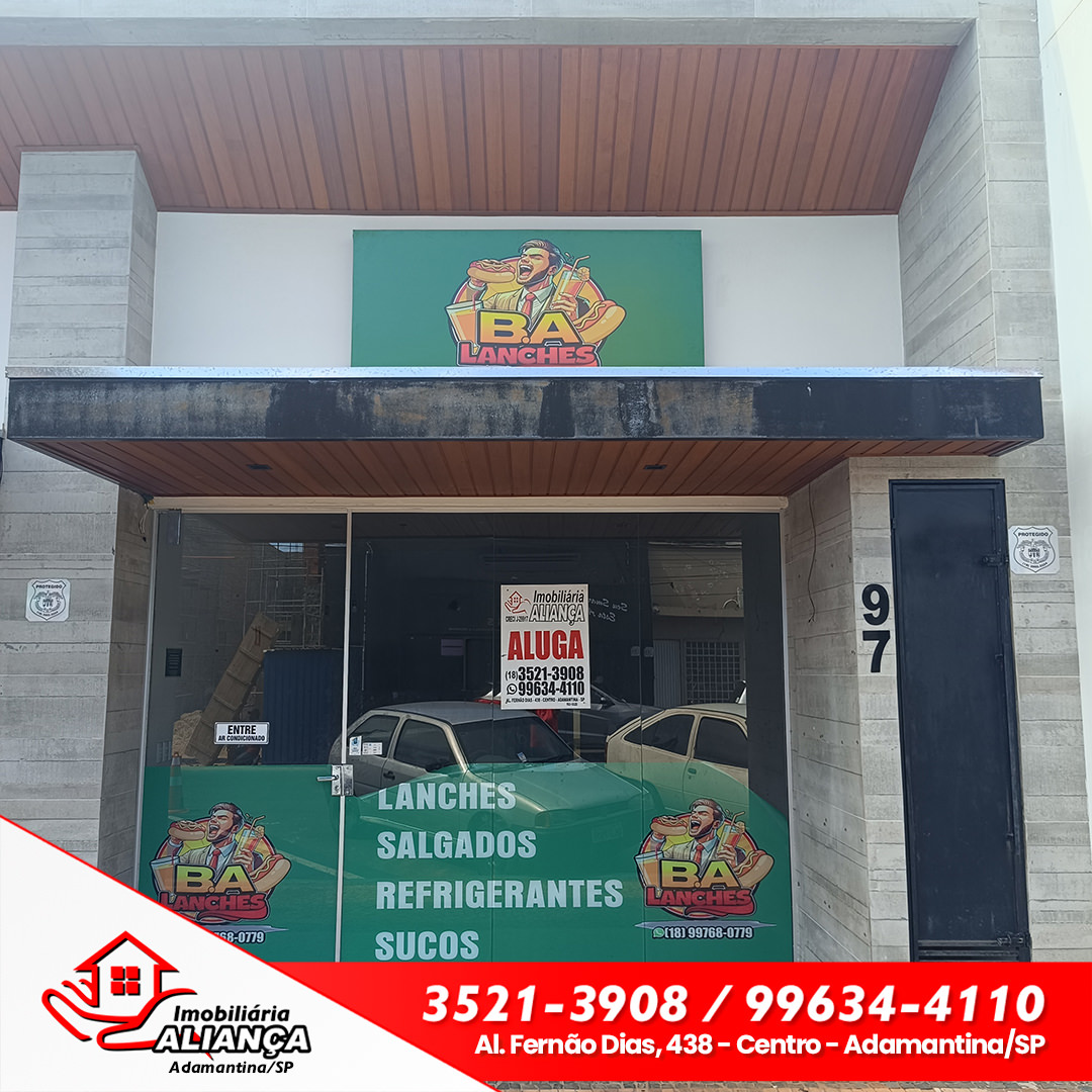 Salão comercial para alugar em Adamantina
