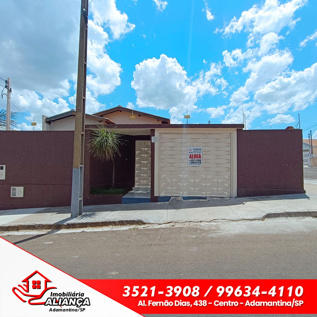 Casa com 2 quartos para alugar em Adamantina