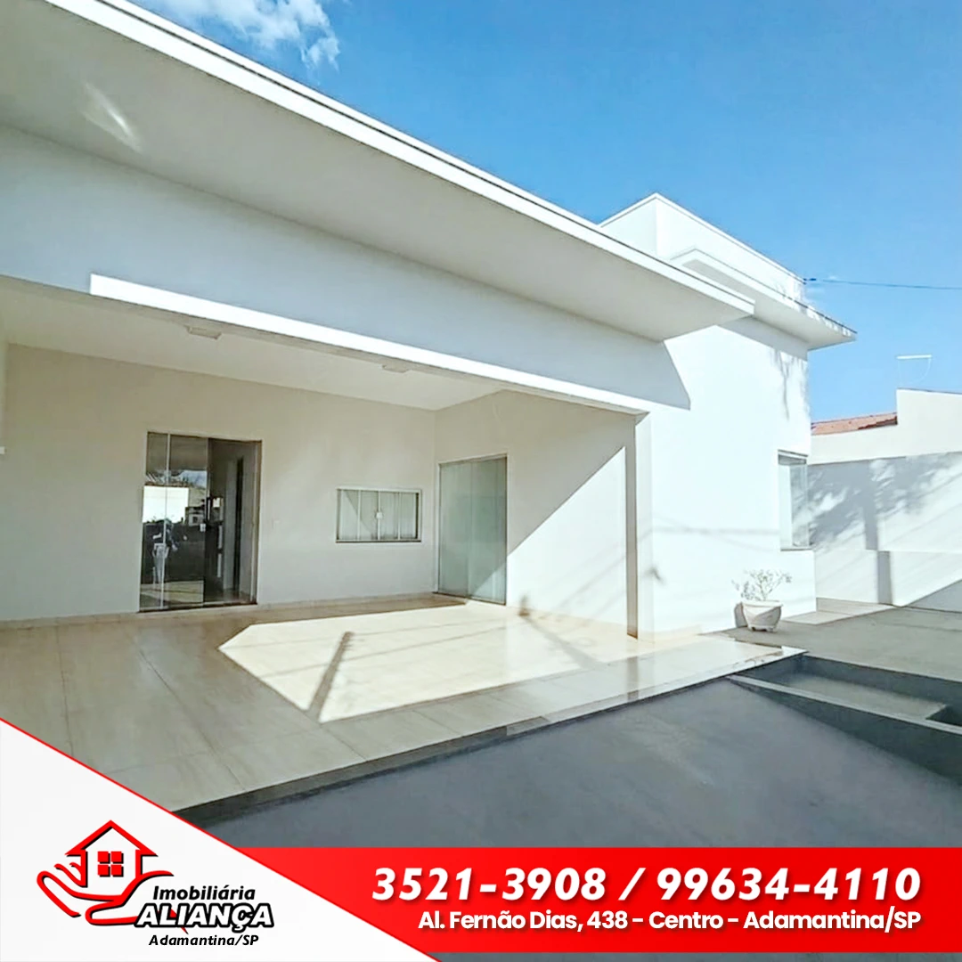 Casa com 2 quartos e 1 suíte à venda em Adamantina
