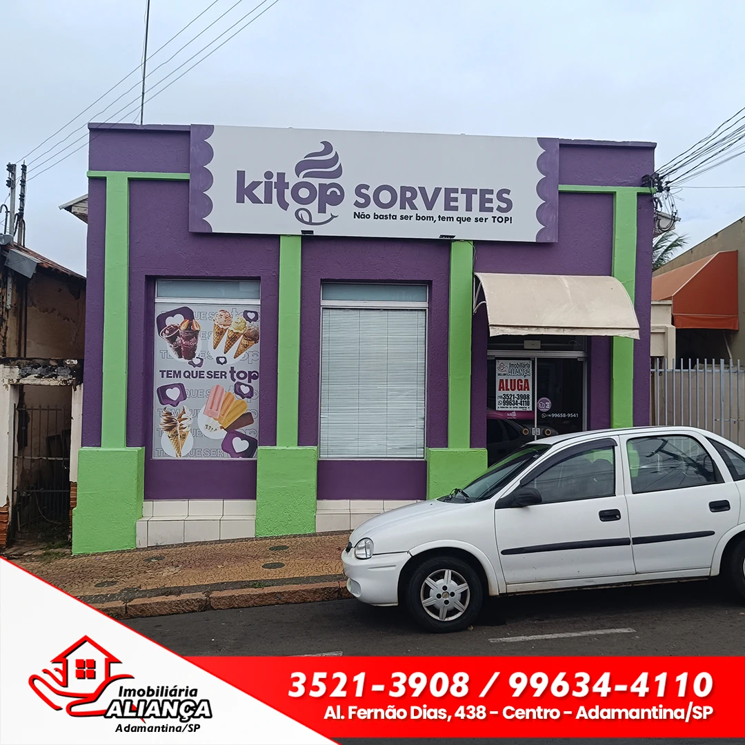 Salão comercial para alugar em Adamantina