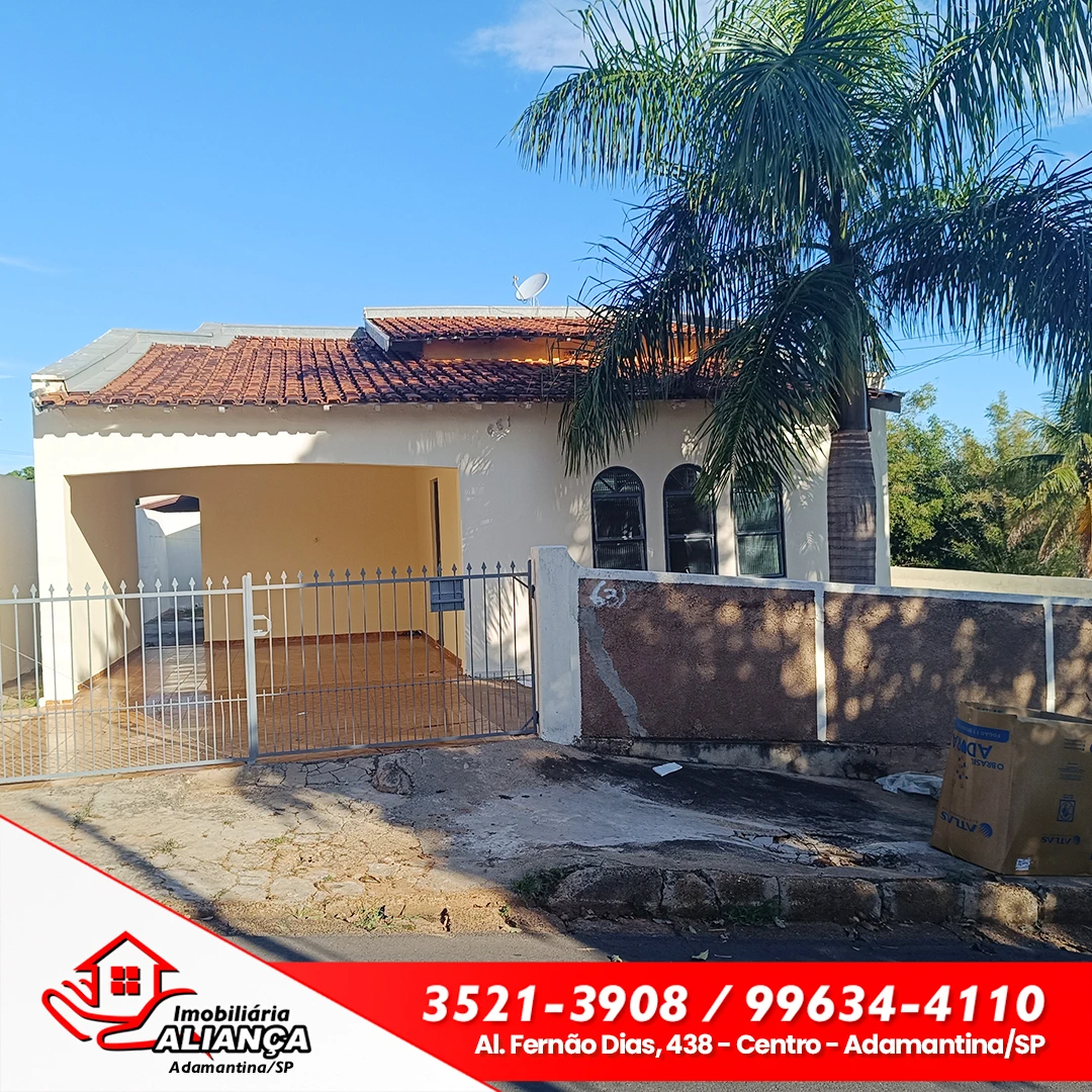 Casa com 2 quartos para alugar em Adamantina