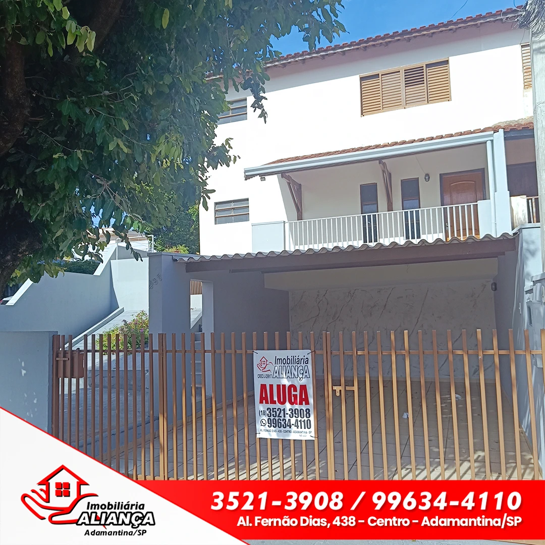 Casa com 3 quartos para alugar em Adamantina
