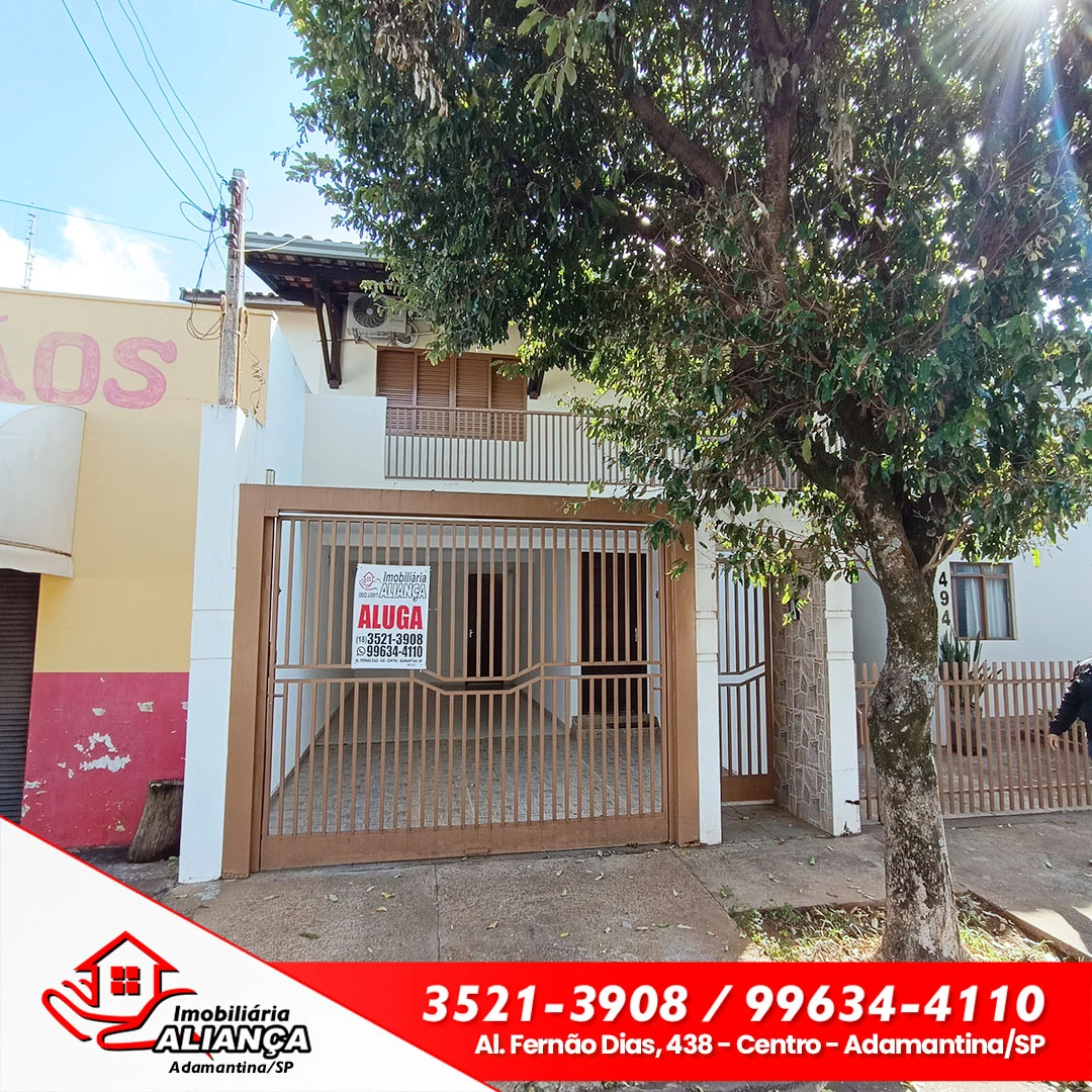 Casa com 2 quartos e 1 suíte para alugar em Adamantina