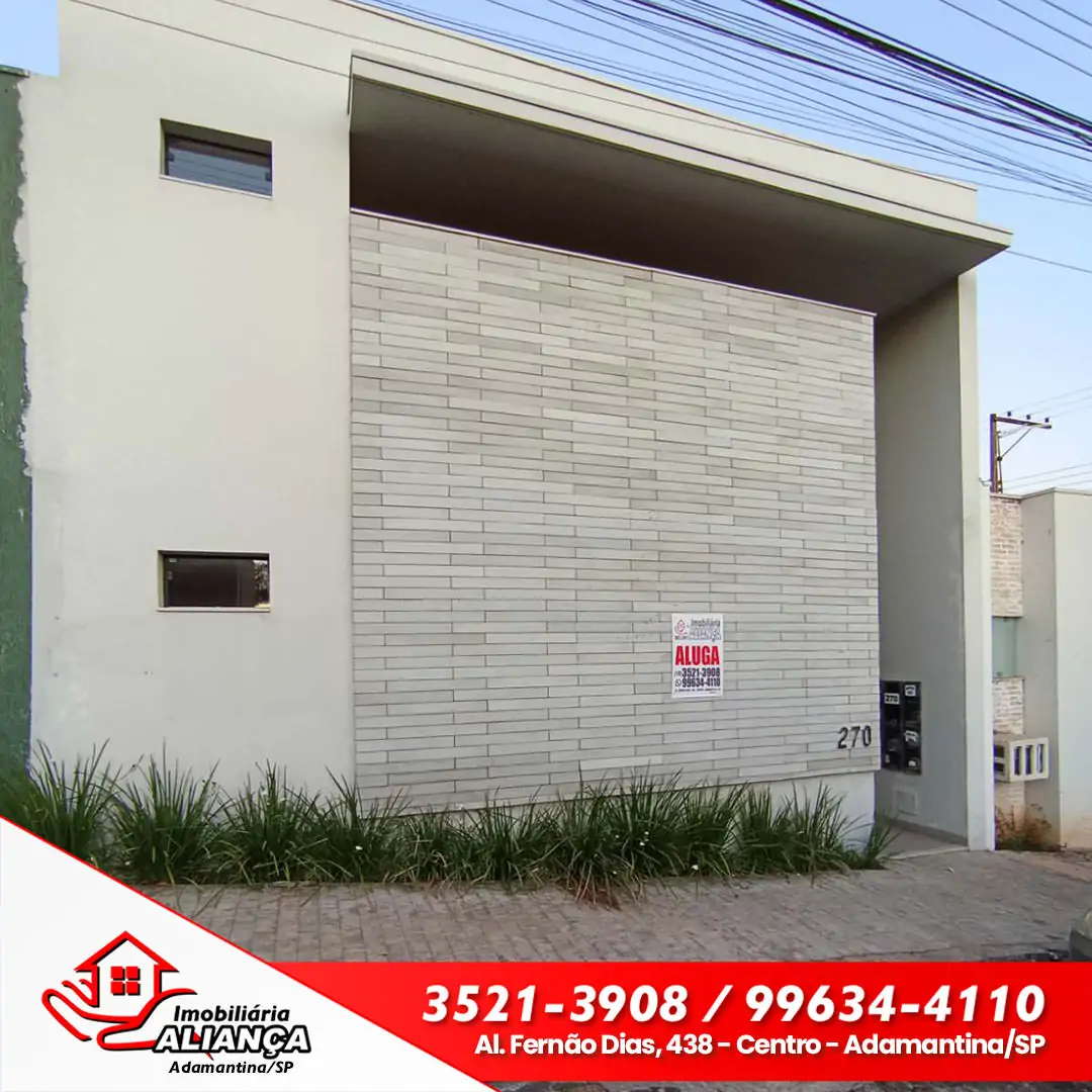 Apartamento com 1 quarto para alugar em Adamantina
