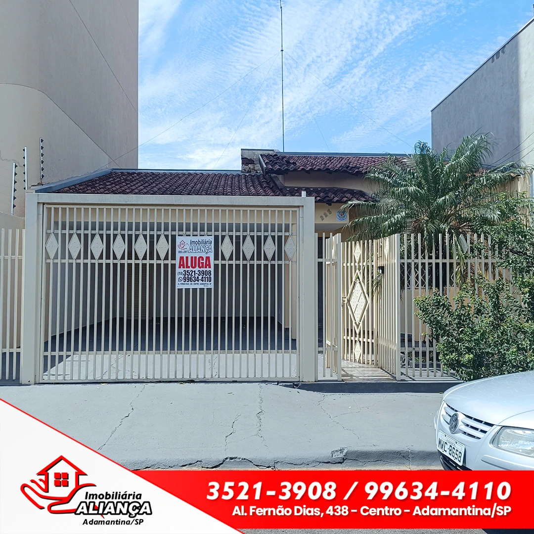 Casa com 1 quarto e 2 suítes para alugar em Adamantina (EXCLUSIVIDADE)